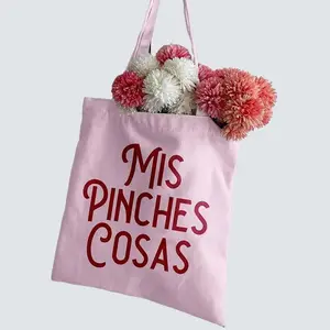 Mis Pinches Cosas Tote Bag – Funny Latino Mexican Everyday Canvas Cotton Bag Bolsa Chistosa