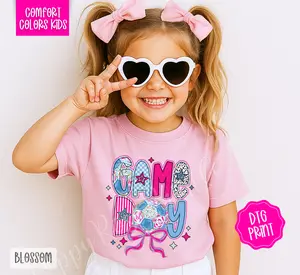 Soccer Game Day Youth Comfort Colors Tshirt, Trendy Sports Tee for Kids