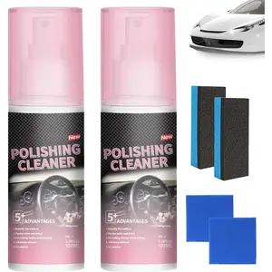 Interior Detailer Spray Polishing Cleaner Car Interior Spray for Vehicle Detailing, Rubber, Leather 2PCS