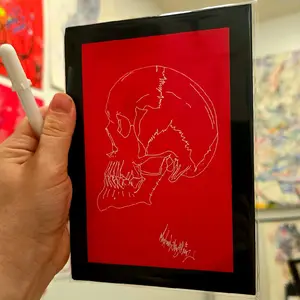 Michael Alan Alien "Hesitation" 4"x6" fine art print