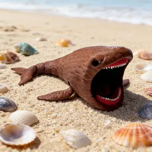 Large Mouth Shark Desktop Decoration, 3D Printed Deep Sea Exploration Series -Mouthed Shark Sculpture Model, Party Theme Display