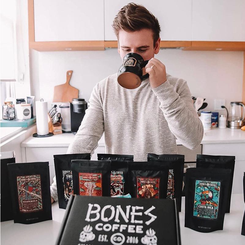 Bones Coffee Company Santa Jack Handthrown Mug