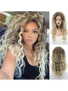 Women's Long Wavy Curly Hair Extensions, 11 Colors Available, High-Quality Synthetic Fiber, Fluffy Style, Perfect for Role Play or Daily Wear