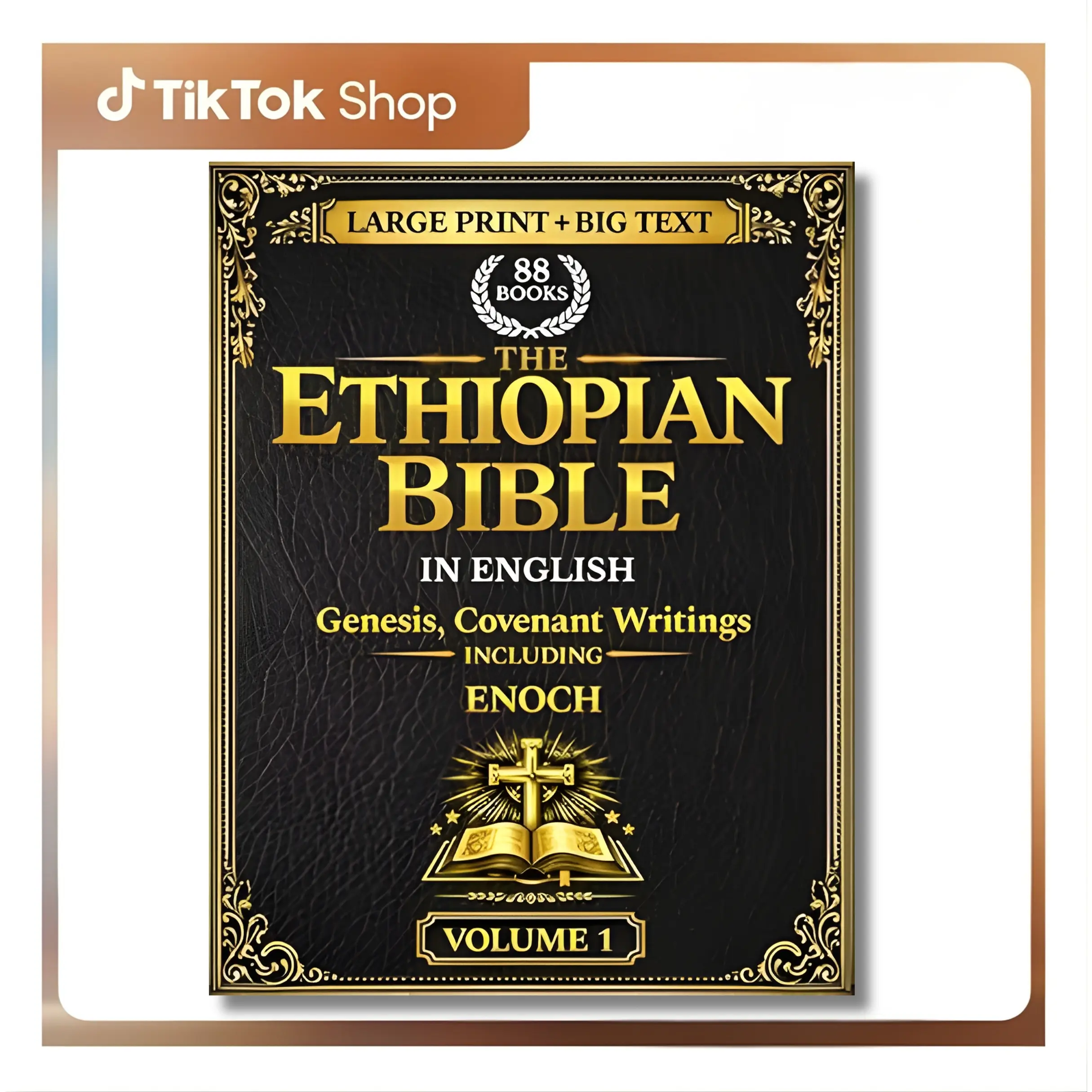 The Ethiopian Bible in English 88 Books: A Fully Annotated and Restored Heritage Edition in Three Volumes of the Tewahedo Canon in Large Print Big Text | Volume 1 | Genesis, Covenant including Enoch