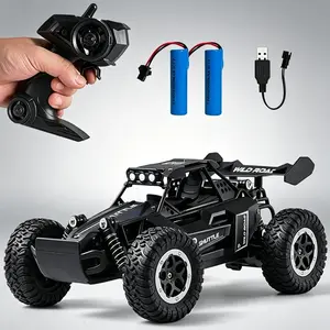 1:16 RC Monster Truck All Terrain Off-Road Remote Control Car with LED Headlights, 2.4GHz 20KM/H High Speed, Toy Gift for Boys Kids Ages 3-12, Blue