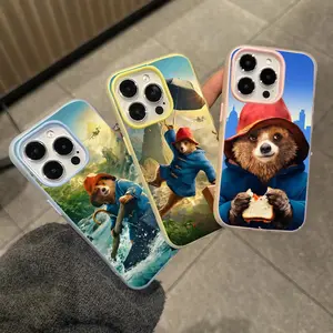 Bear P-Paddington Movie Phone Case For iPhone 17 16 15 14 13 Pro Max Plus Mini Luxury Jelly Material Case Fashion Durable Crystal Clear Stylish Shockproof Scratch-Resistant Perfect Fit Shockproof Protective Cover