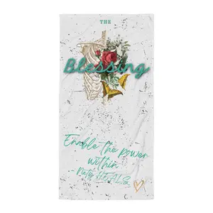 "The Blessing" Power Within Towel Cozy Cotton Shower Print