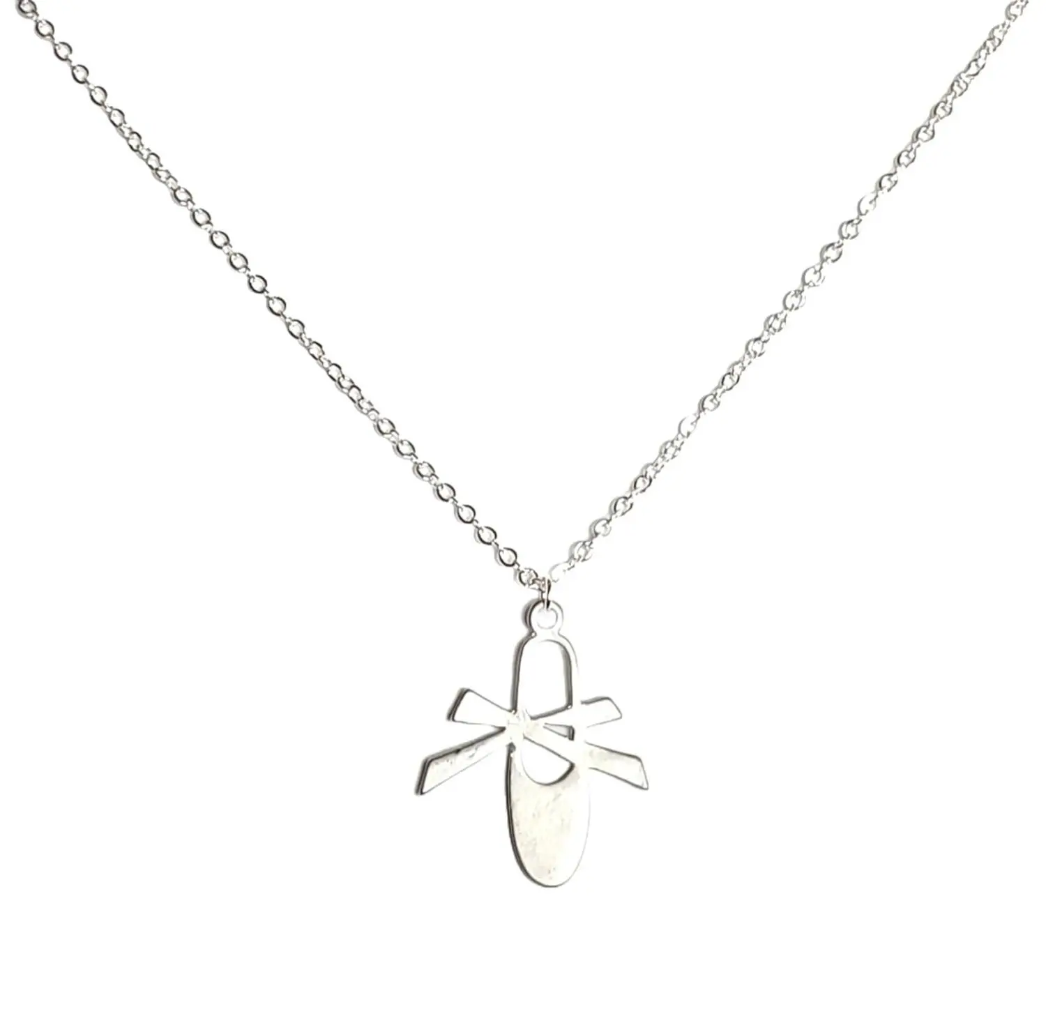 Ballerina Shoe Necklace for Women, Dancers, Ballerinas