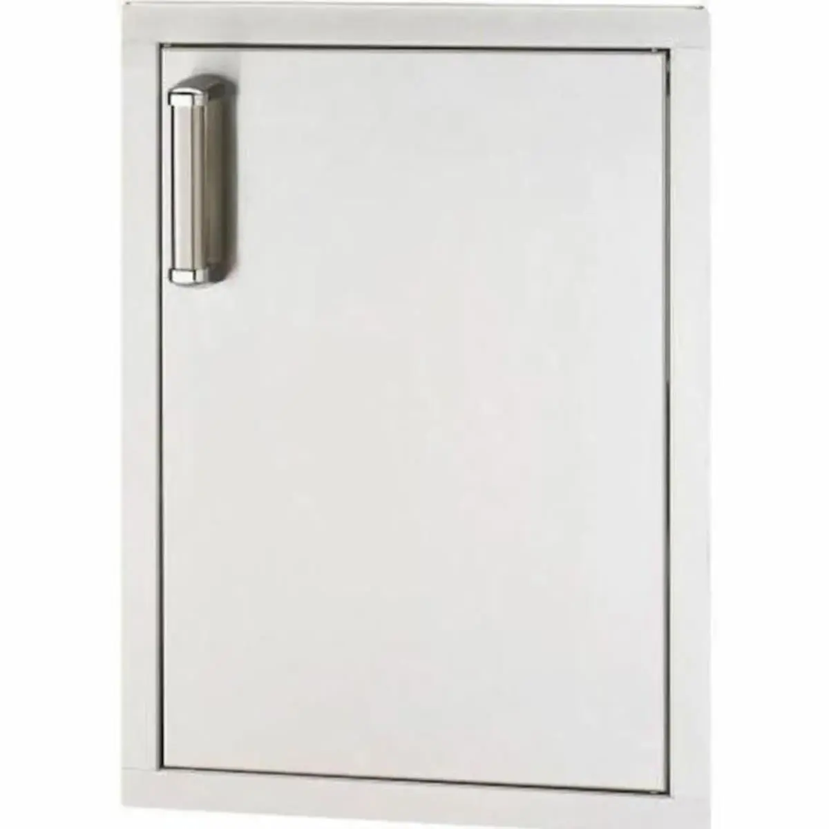 Fire Magic 17 in. Premium Flush Mount Right-Hinged Single Access Door - Vertical, Soft Close, Foam Insulated, Magnetic Latch, Outdoor Camp Kitchen Doors, Keeps Insects Out, Double-Walled Polyurethane Foam