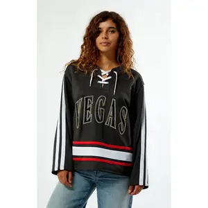 WILD COLLECTIVE Women's x NHL Las Vegas Golden Knights Long Sleeve Hockey Jersey