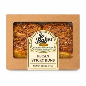 Jo Bakes Pecan Sticky Bun, 18 oz 4 Rolls Snack Cake