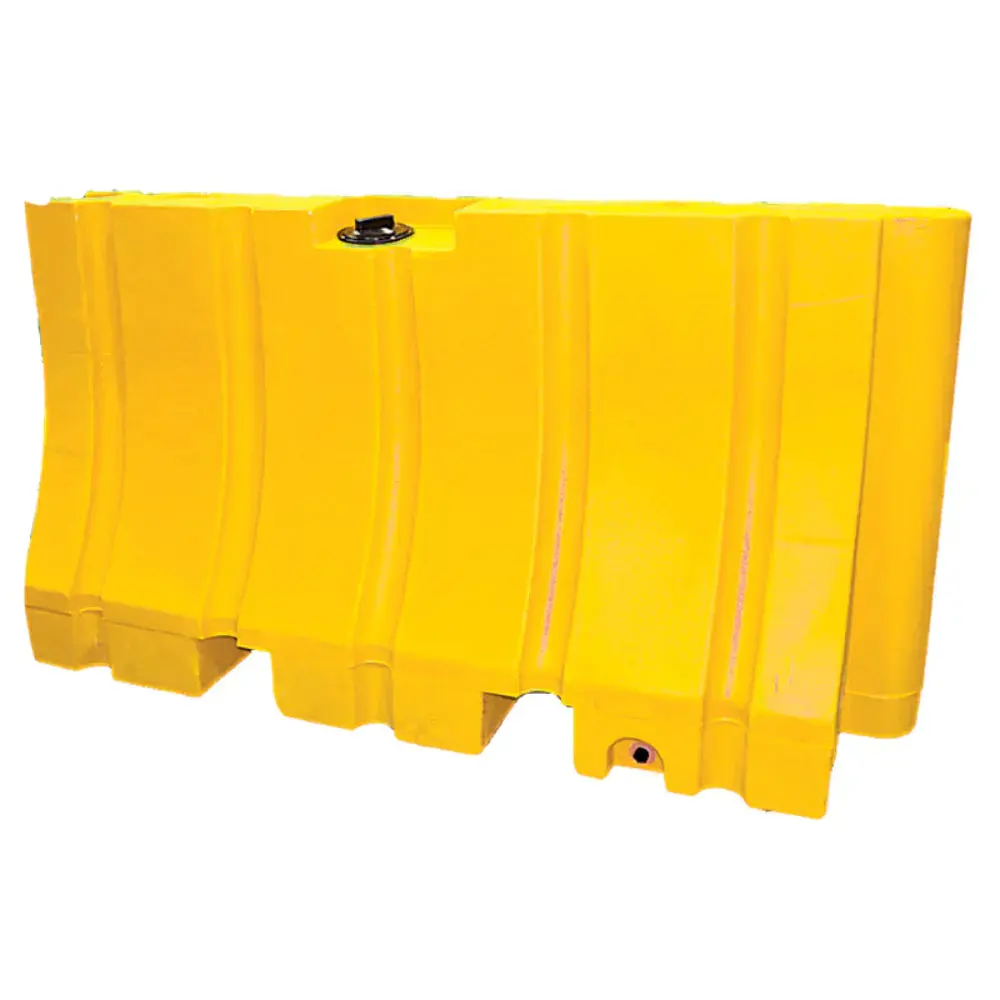 Heavy Duty Plastic Jersey Traffic Crash Barriers - 96" L x 42" H x 24" W - 175 LBS Unfilled