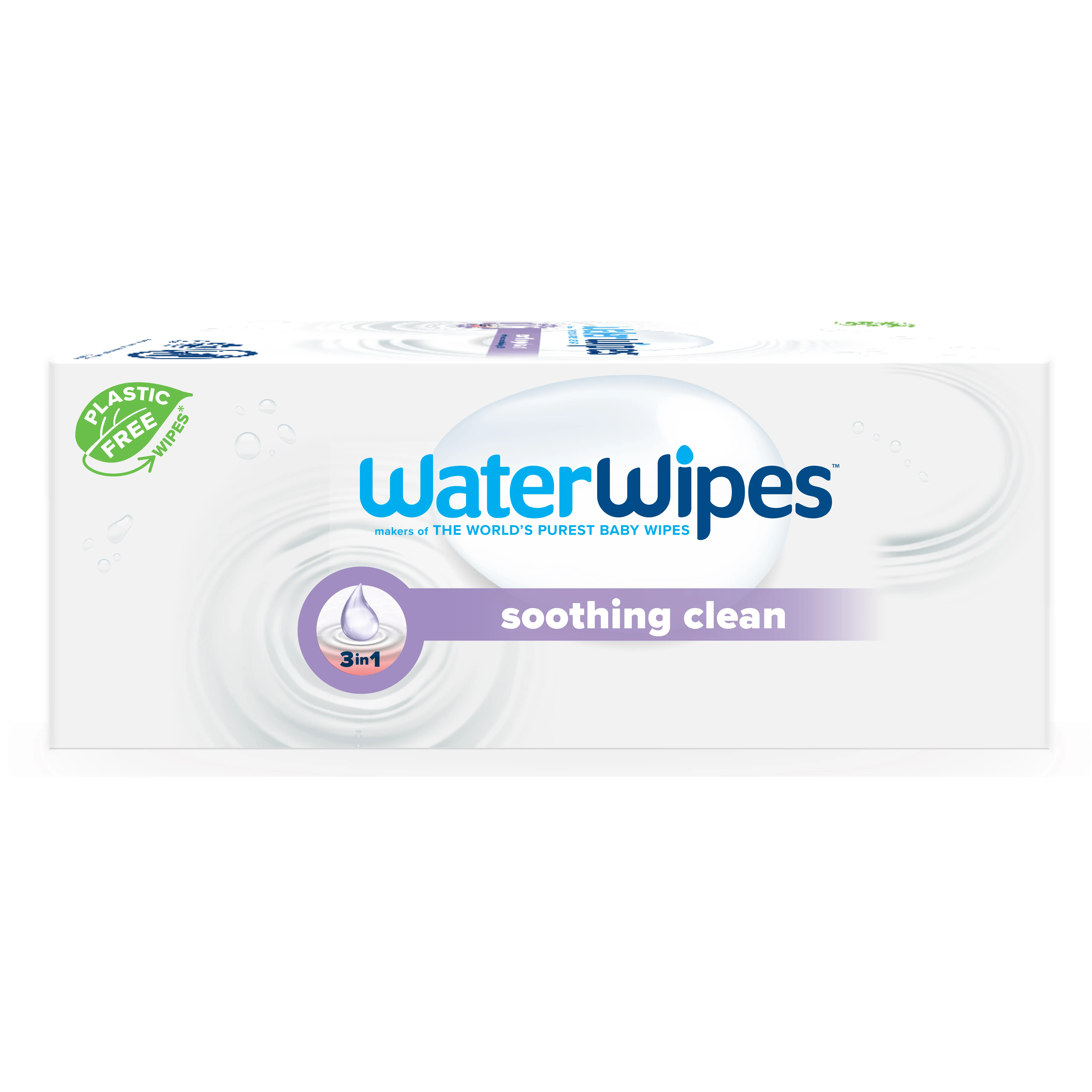 WaterWipes Soothing Clean Baby Wipes 99 WaterBased Formula with Botanical Extract to Soothe Protect Skin Unscented Hypoallergenic 360 Count