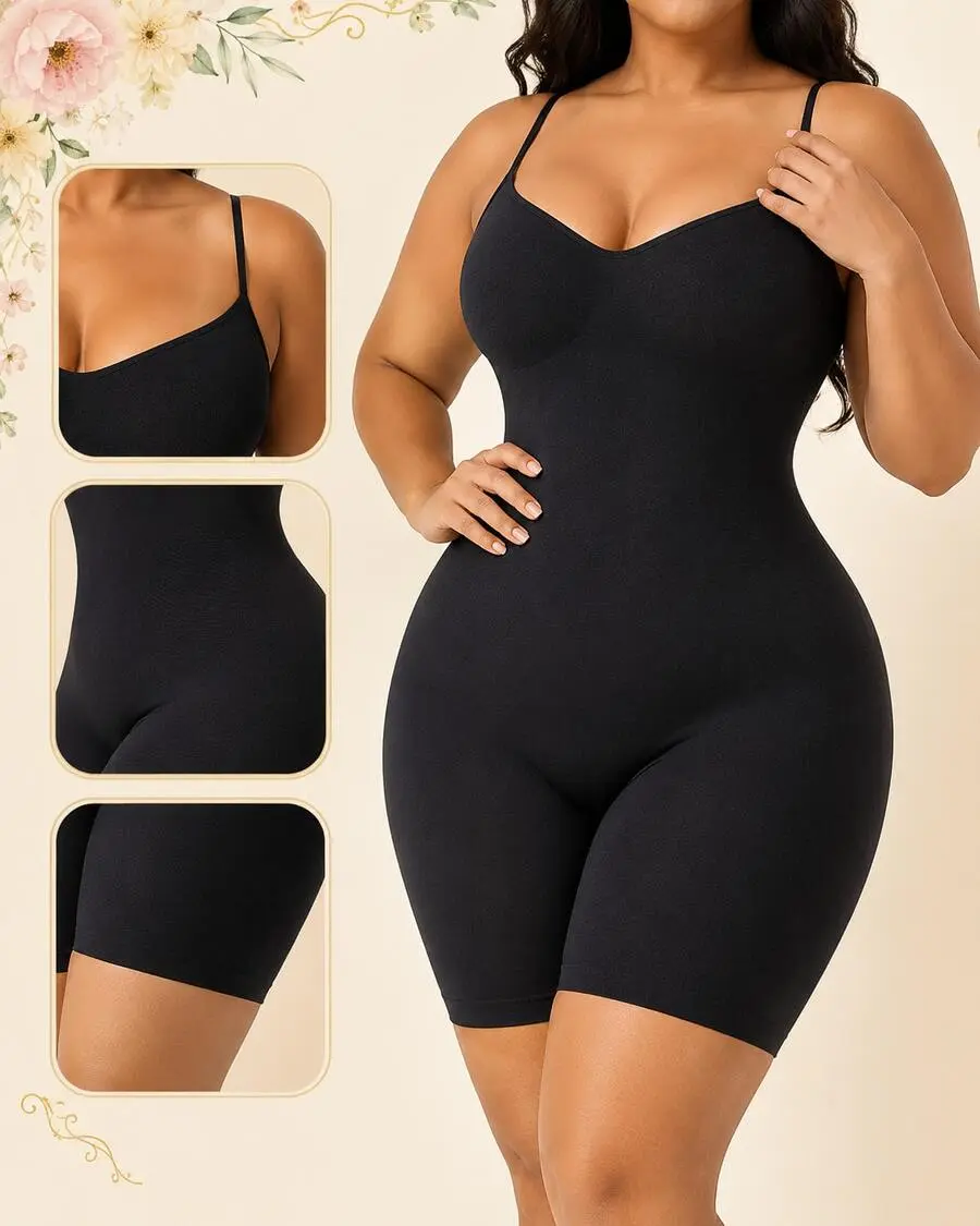 Luxury Minimal Seamless Bodysuit| Second Skin Tummy Control Shapewear For Women