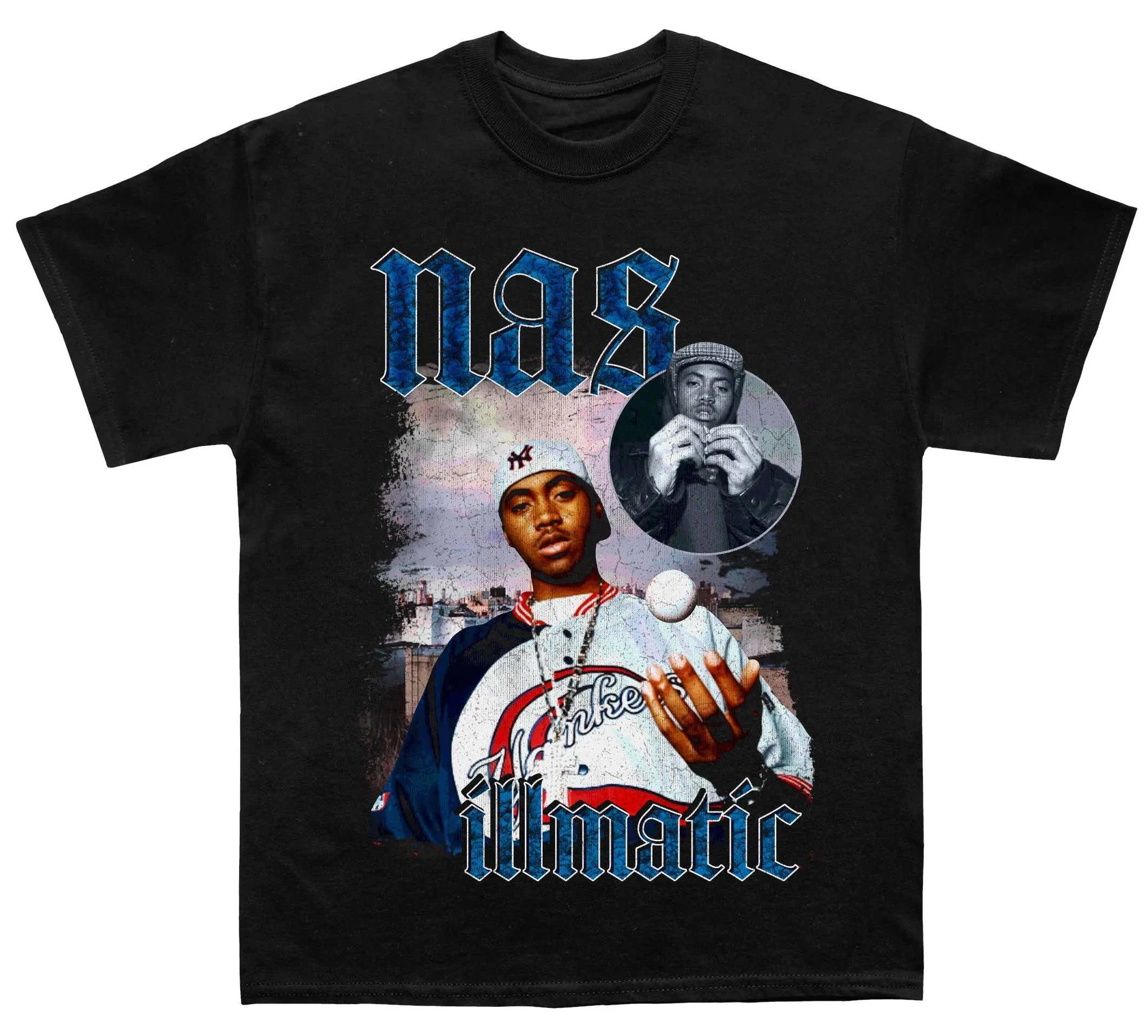 Nas Vintage Music T-Shirt, Classic Rap Artist Graphic Tee, Heavy Cotton Apparel