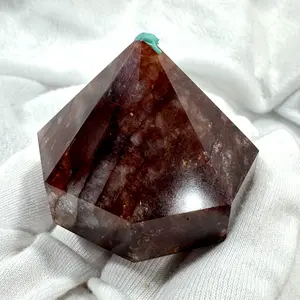 1 count 5-6cm Natural crystal carving fire quartz diamond big size for healing home decoration or gift