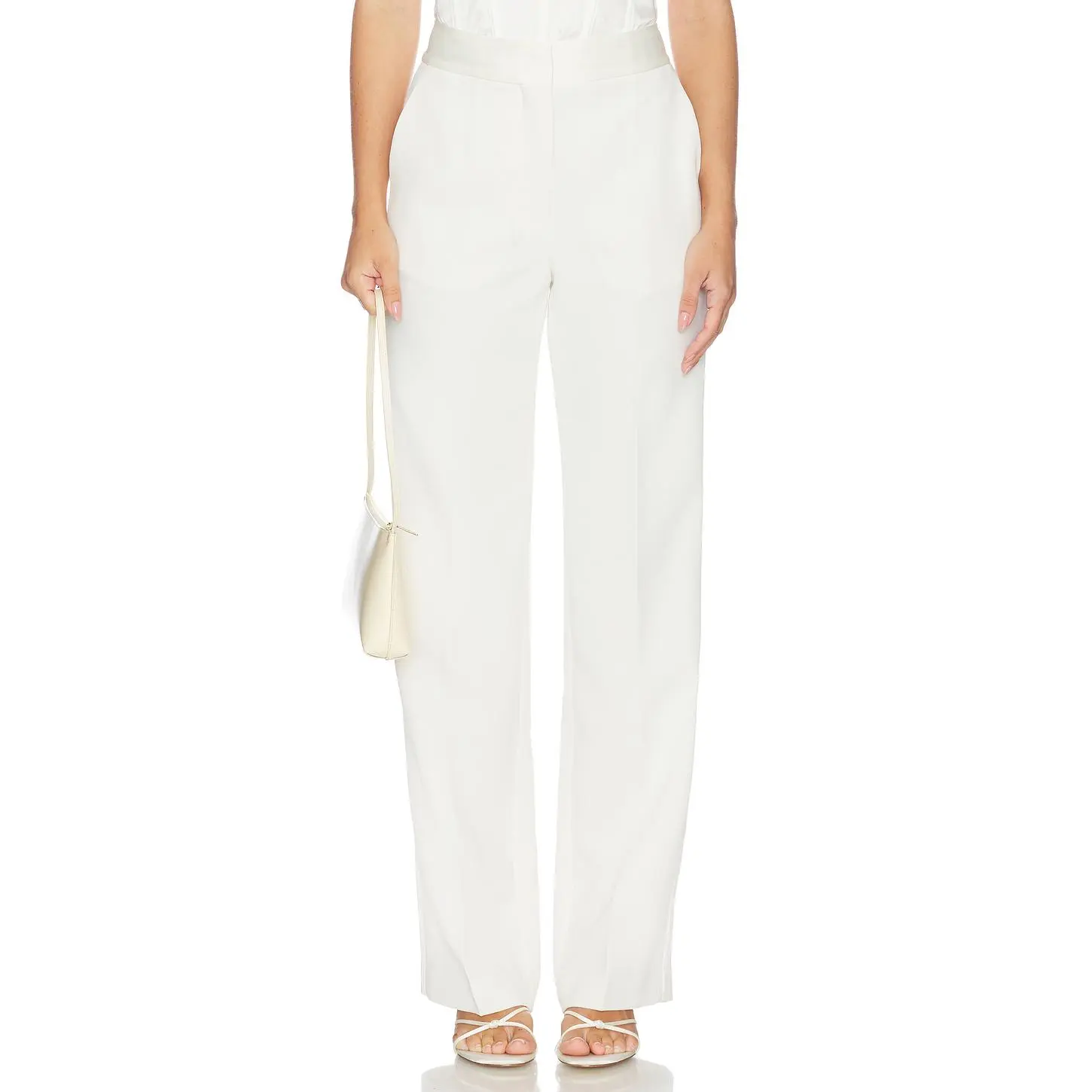 fleur du mal Tuxedo Pant in Ivory