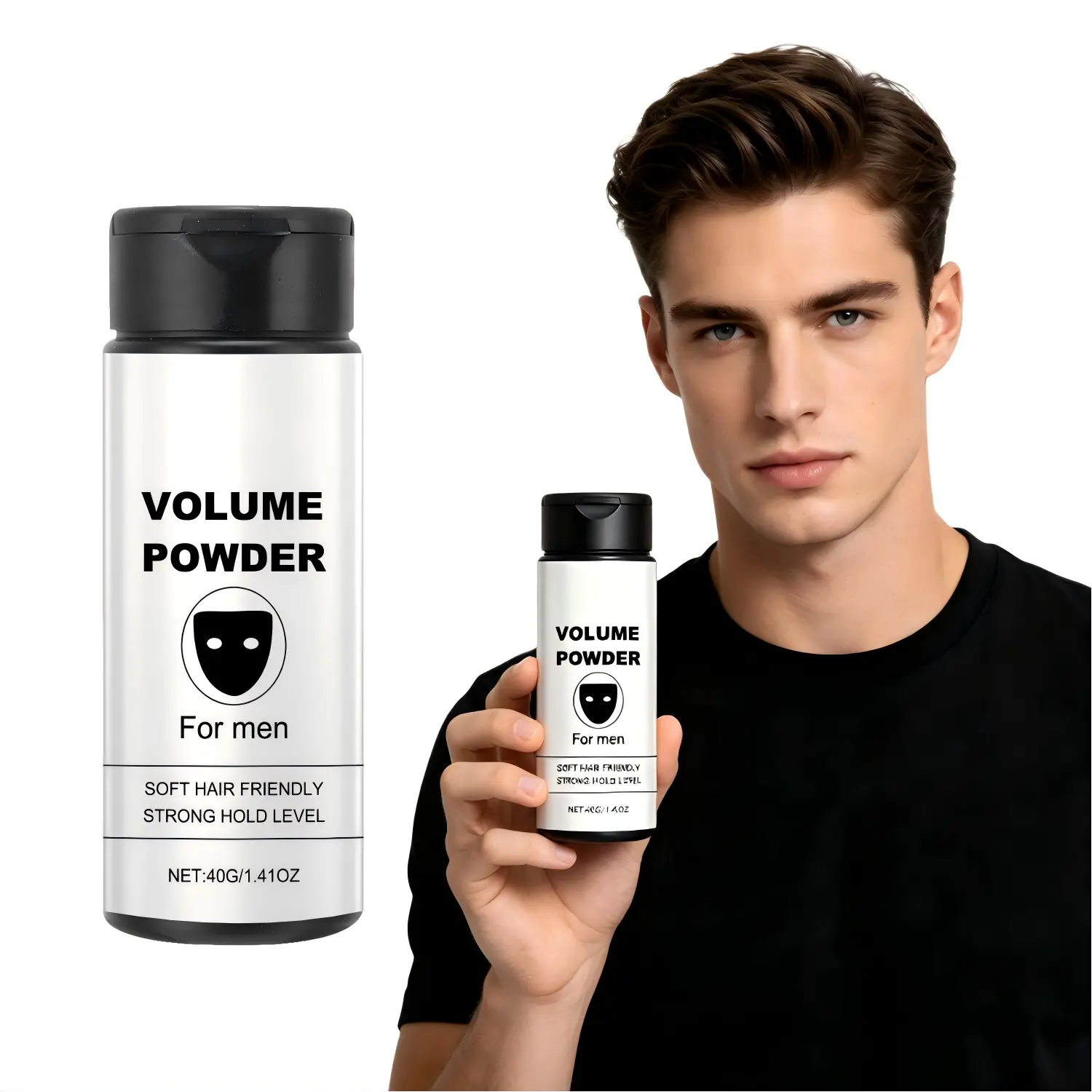 Hair Volume Powder for Men & Women Volumizing Natural Matte Texture Powder Oil Control Non-Greasy Strong Hold for All Hairstyles 1PCS,40g