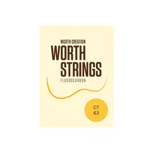 Worth Clear Fluorocarbon Tenor HIGH G Ukulele Strings CT 63 inch (G-C-E-A) Enough For 2 Sets