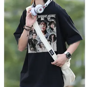 Vintage Boybang KPOP Fan Tee Music 2025 Shirt Short Sleeve Black T-Shirt for Fans Printed in USA
