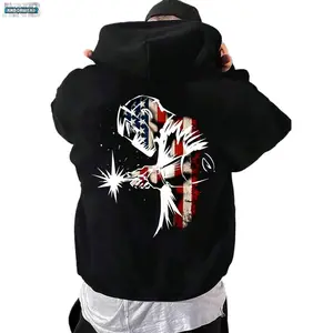 Welding Print  Casual And Cozy Hoodies long Sleeve Hooded, Essential for Daily Wear. Made of Cotton, Breathable. Can Be Given as a Gift to Family and Friends.
