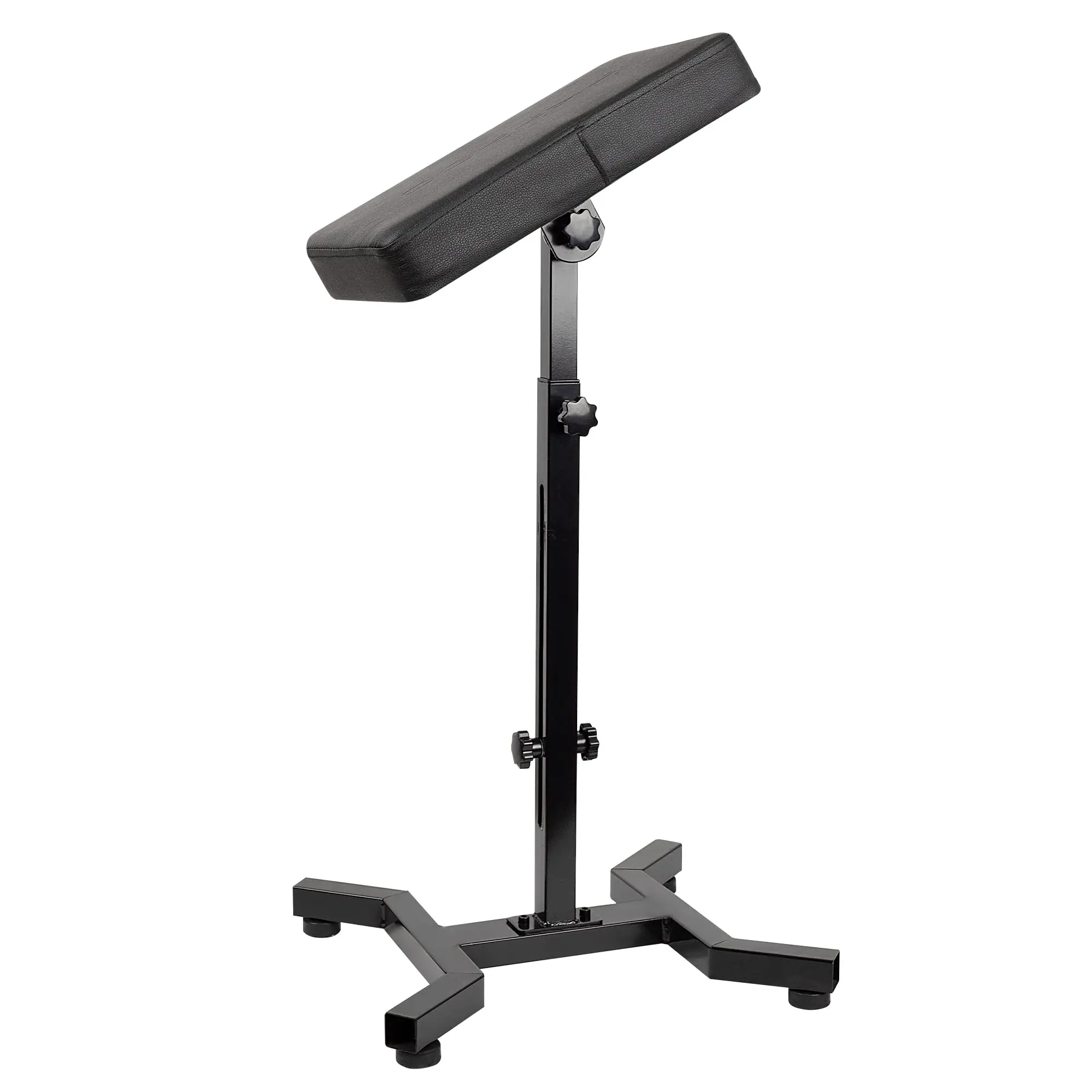 Tattoo Arm Rest, Tattoo Armrest Stand, HUOXOU Four-corner base Stability Strongly, Adjustable Height, Thicken Soft Sponge Pad, Foldable Arm Rest Stand for Artist Steel Salon