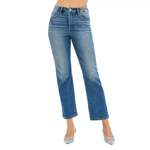Risen High-Rise Tummy Control Cropped Straight Leg Jeans RDP5828