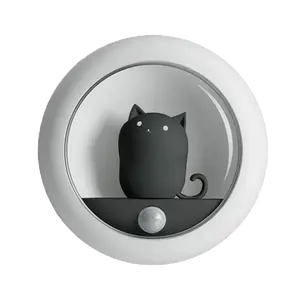 Black Cat Motion Sensor Night Light