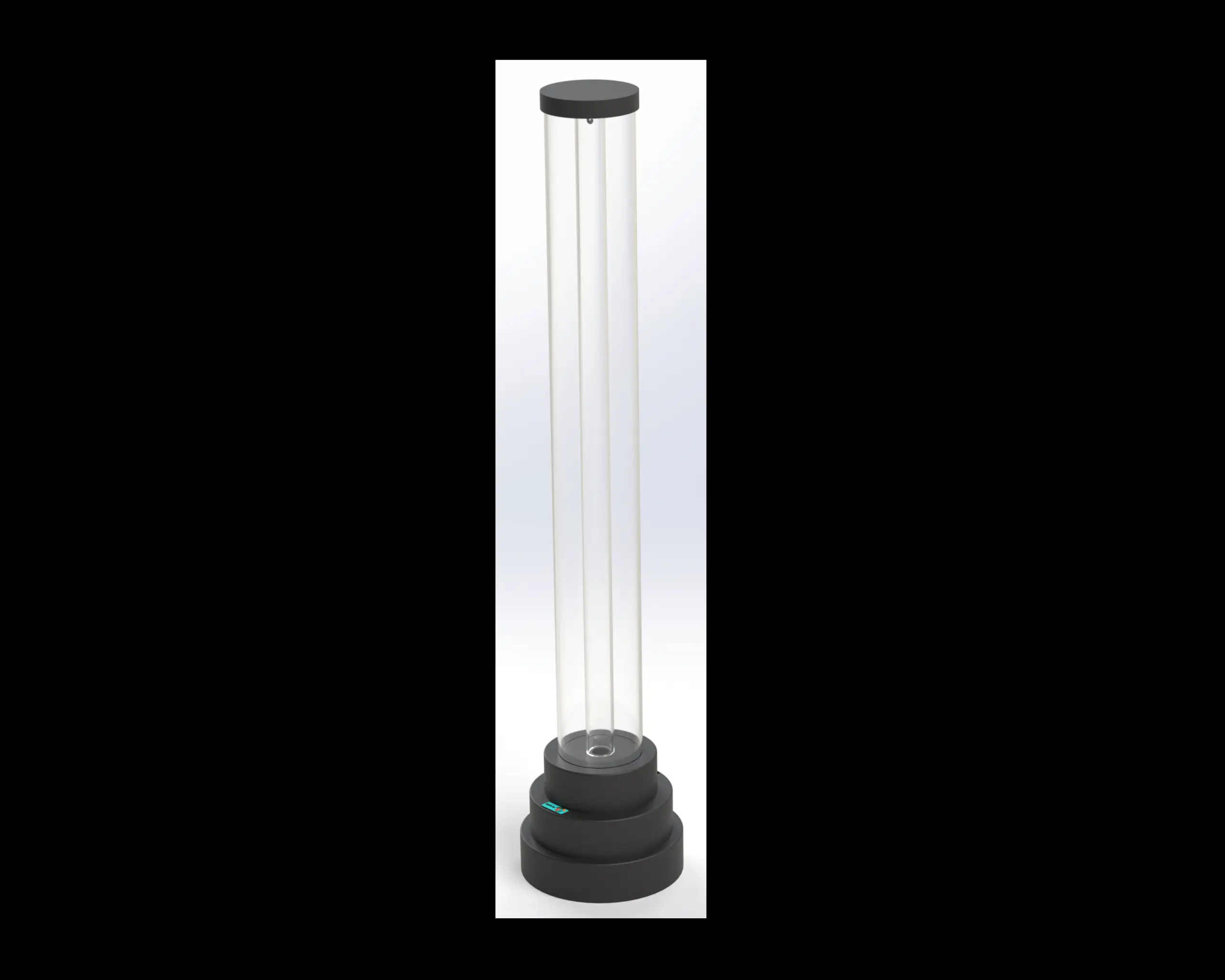 4’ Round Fillable Clear Floor LED Light