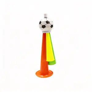 Football Style Stadium Horn Set, Mini Plastic Air Horn, Loud Noise Maker, Ideal for Football Fans, Children, Sports Events, Party, Random Color, 13cm