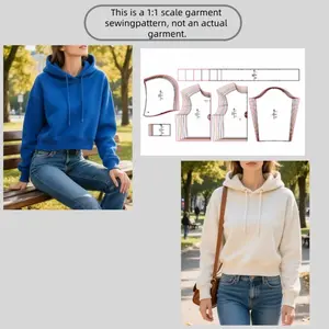 Women's Xxs-2xl Sewing Pattern Set, 7 Sizes, Ideal for Custom Clothing Design, DIY Fashion & Handmade Clothes Making