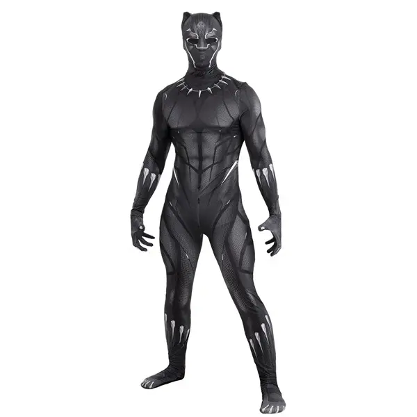 Men's Black Panther Zentai Suit Costume