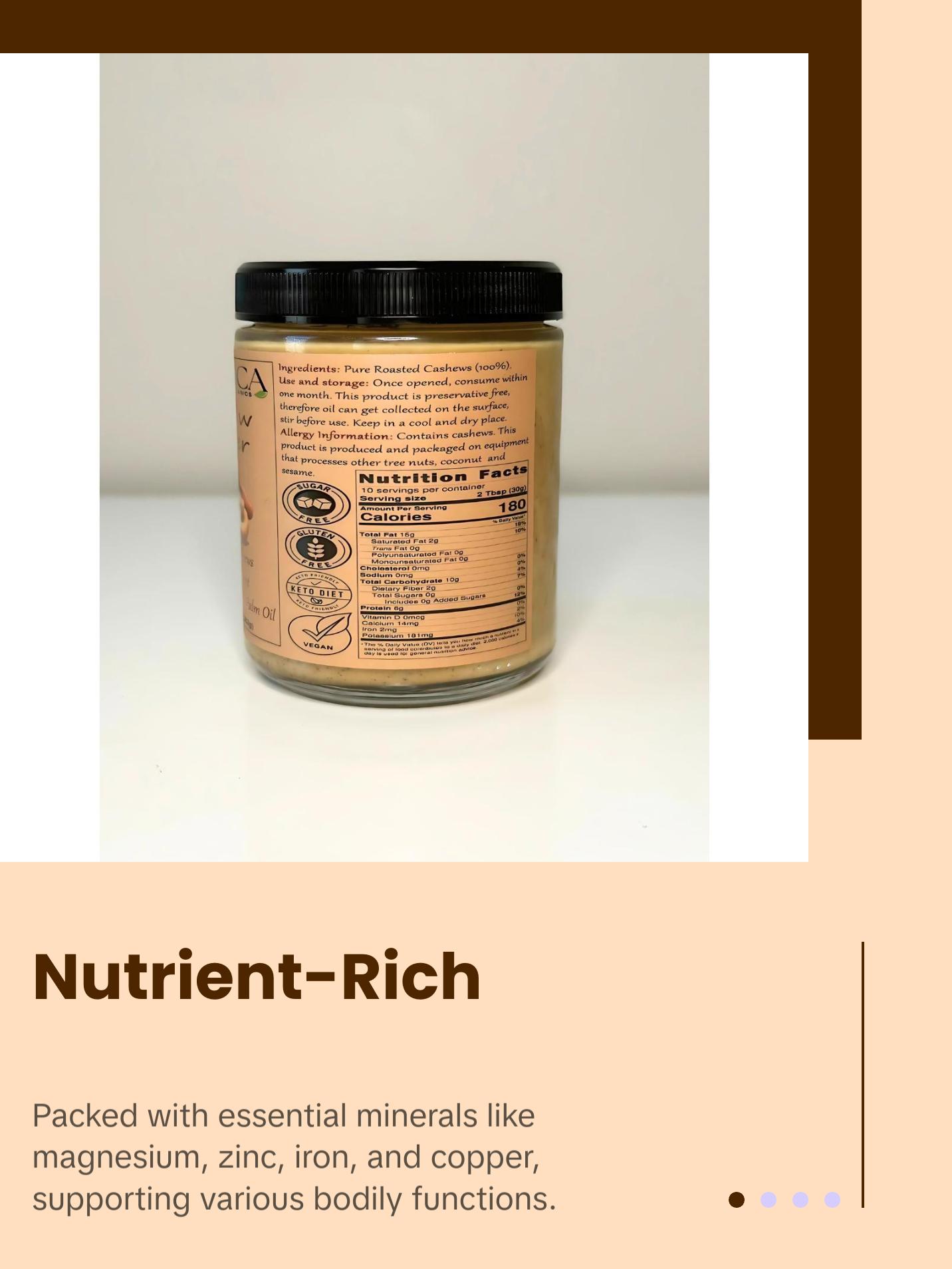 100% Natural Cashew Butter