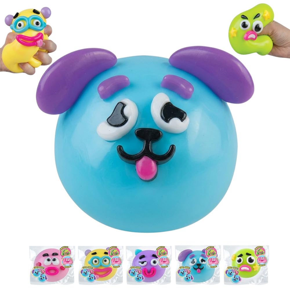 2026 NEW Smushers Squishy - Curiosities Smushers Dog Face Swap,Faces Sensory with Loads of Expressions Squishy Soft Moldable Cute Slow Rise Relaxing Sensory Fidget Relief for Adults Anxiety Relief