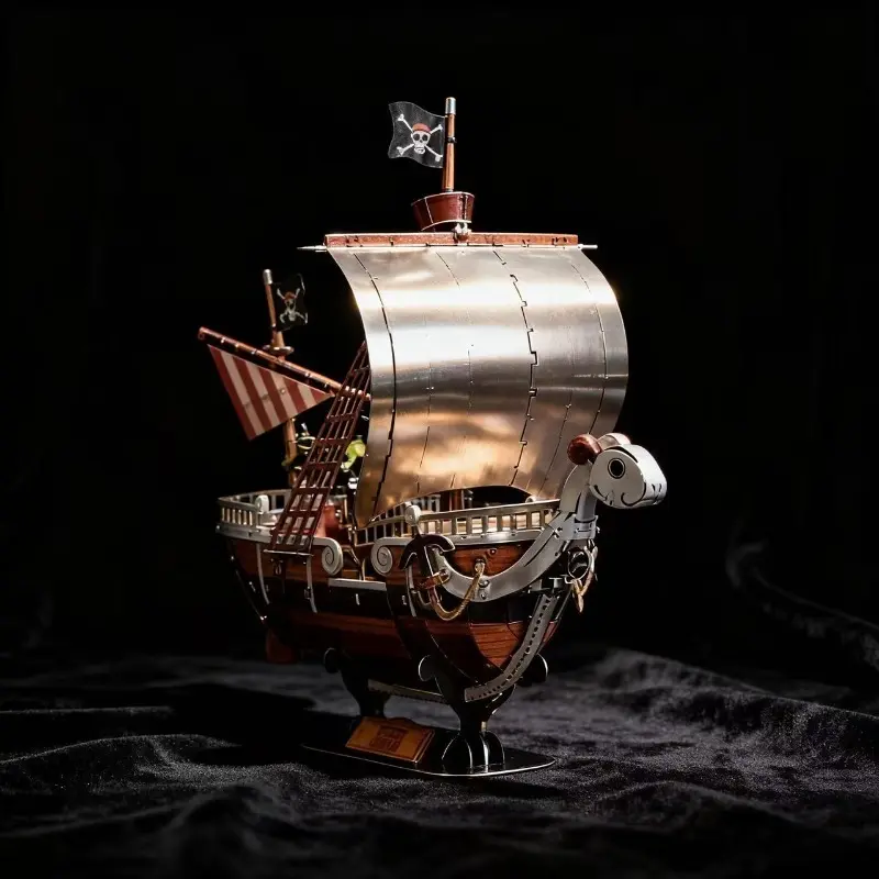 3D Metal Puzzle, Going Merry, High-Quality DIY Assembly Model, Collectible Figure Puzzle with Exquisite Craftsmanship, Art Puzzles Gift
