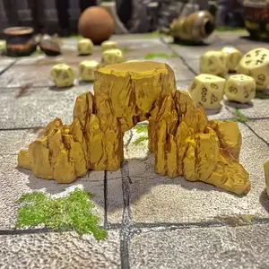 Stone Mountain Terrain Dnd War Model, 3D Printed Tabletop Game Decor, Colorable Rpg Accessory for Parties and Gifts for Role-Play Enthusiasts