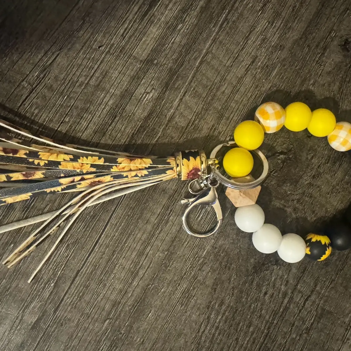 Sunflower wristlet