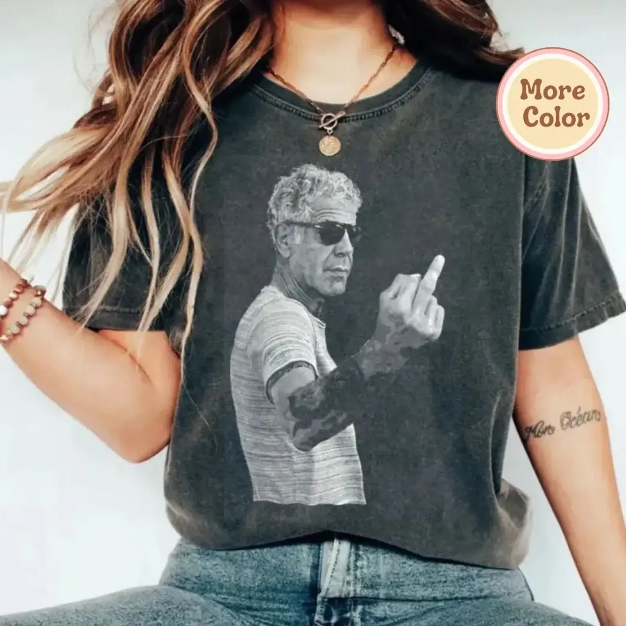 Anthony Bourdain Middle Finger Sweatshirt/T-shirt