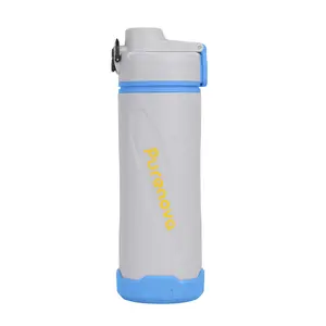 24oz WowPress Water Purifier Bottles-Light Gray