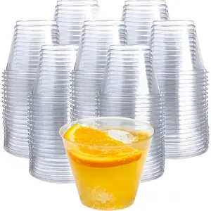 200-Pack - 9oz Clear Plastic Cups - Durable Disposable Plastic  Glasses for Party, Weddings, and Catering - Small Drinking Glasses for  and Beverages - Heavy-Duty Fruit Punch Cups