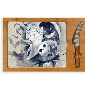Toscana Nightmare Before Christmas Cutting Boar d & Knife Set
