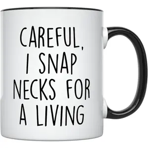 YouNique Designs Chiropractor Mug, 11 Ounces, Chiropractic Cup, Funny Coffee Mug for Men and Women, Gifts (Black Handle)