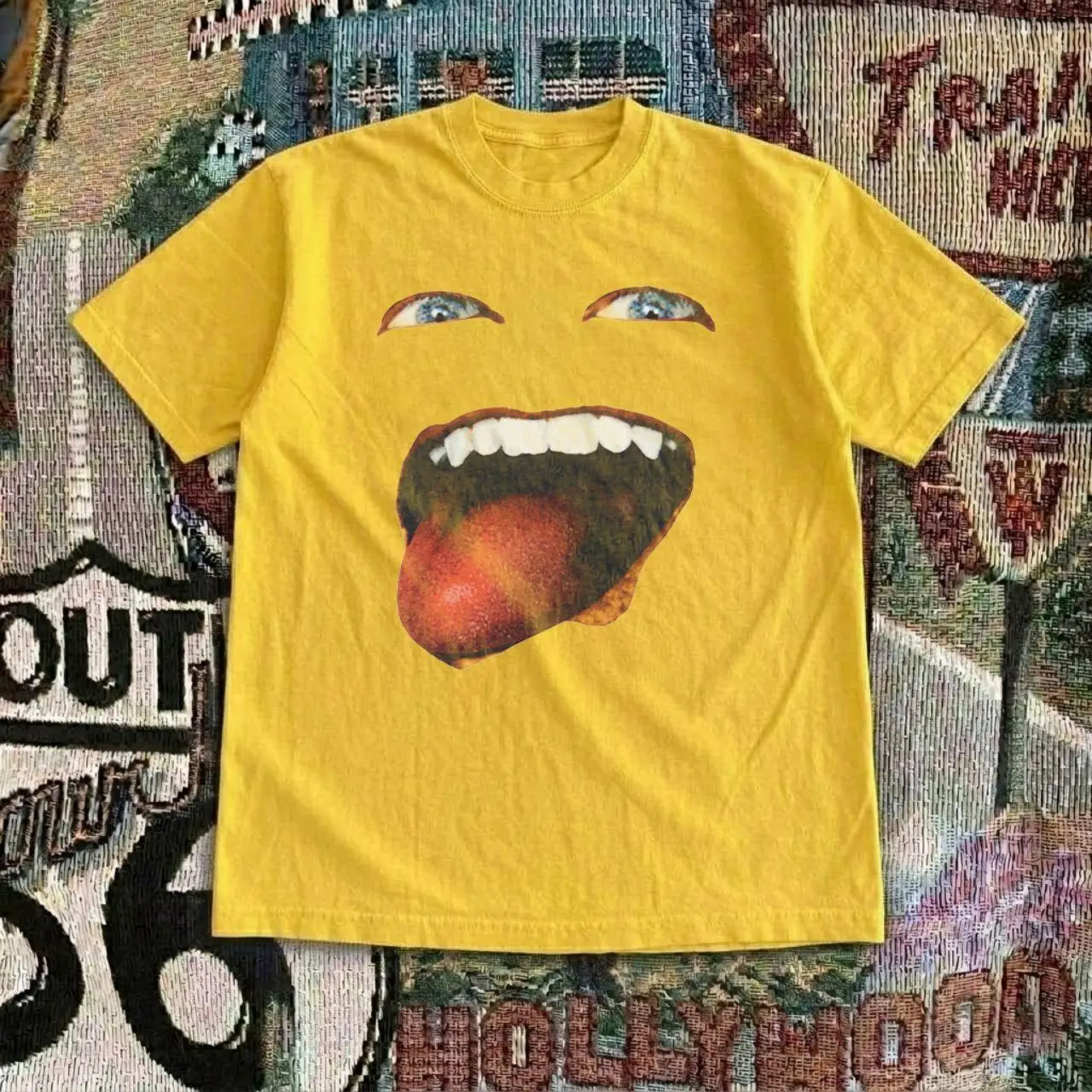 Annoying Orange T-shirt Vintage Funny Meme Face Graphic Tee, Retro Internet Pop Culture Meme Shirt, Loose Fit Unisex Top