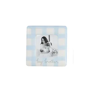 Mud Pie Gingham Sibling Frame