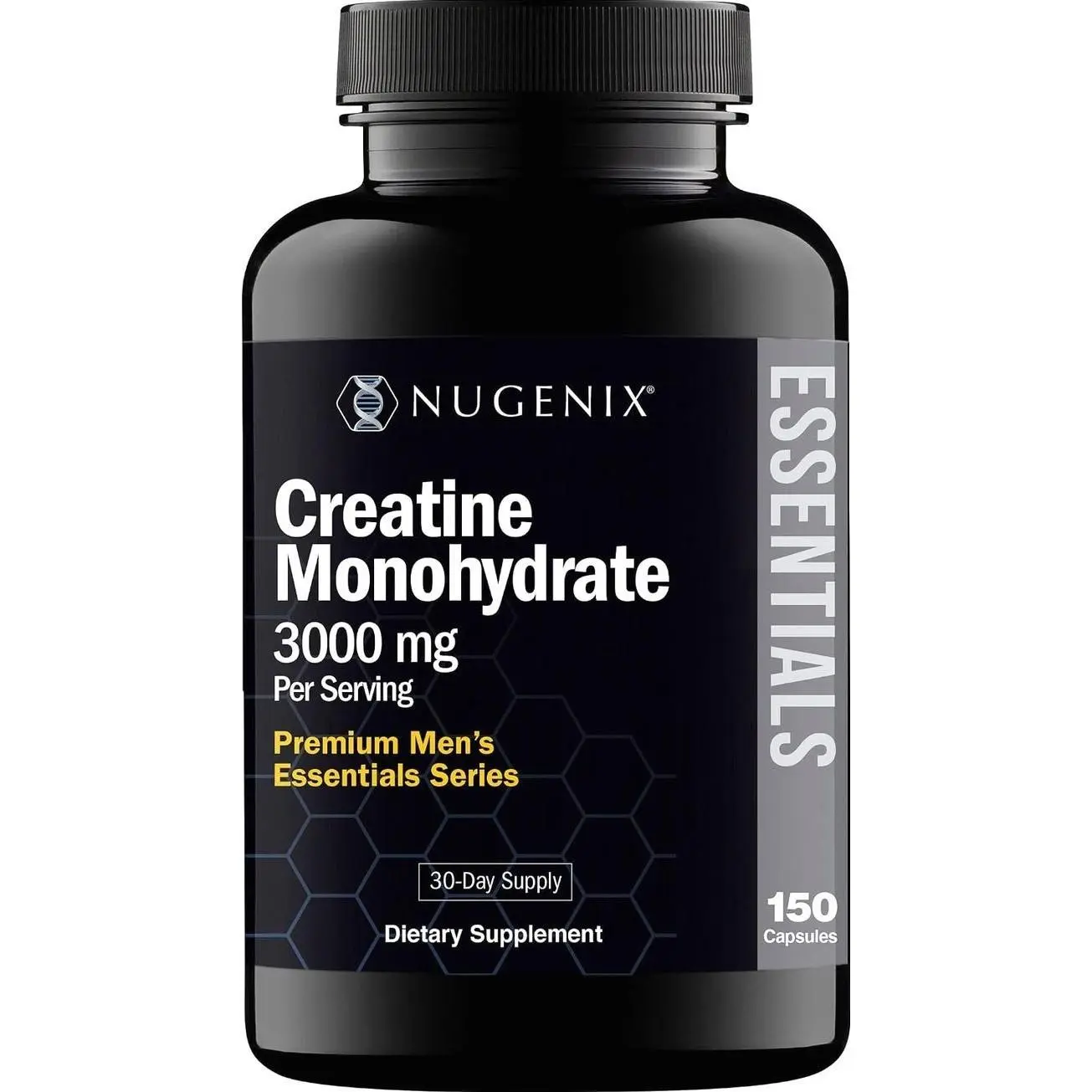 Nugenix Essentials Premium Creatine Monohydrate Pills Supplement, 3000mg, 150 Capsules