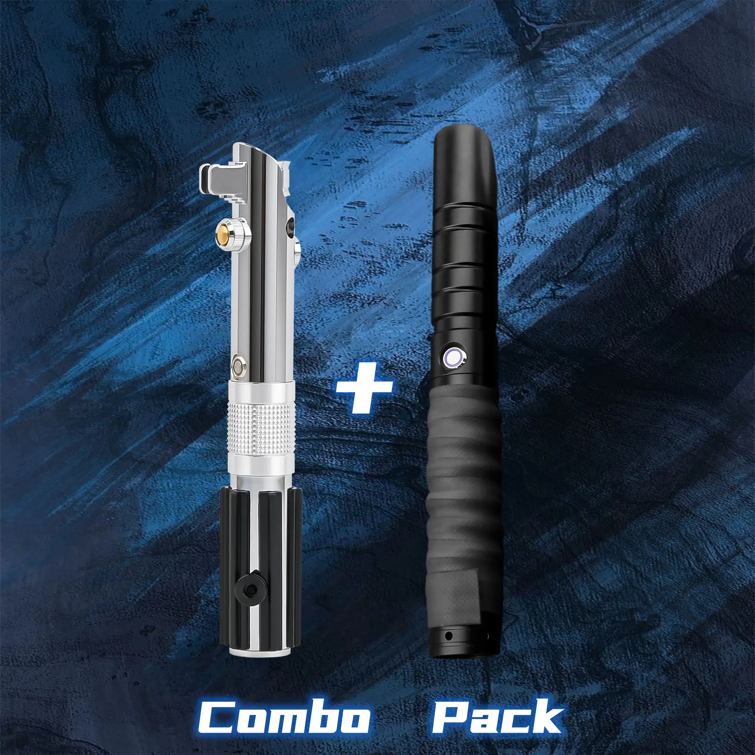 BOGO Deal: Ani-SE Pixel SNV4 PRO Bluetooth App Light Up Saber & E01 RGB Dueling Light Up Saber Bundle