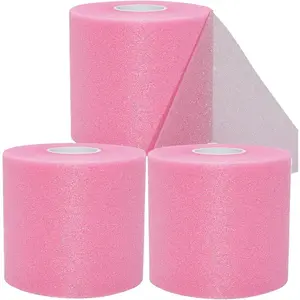 Sports pre wrap, 3 rolls x 22 pink pre wrap, foam wrapped sports bagRAIMENTRY