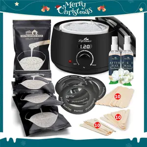 V4 - Lifestance Waxing Kit- L2 Digital Wax Warmer Hair Removal Machine- 4 Packs of Wax Beads(14.1 oz total) with 42 Items- Wax Pots Professional for All Hair Types- Eyebrow- Facial- Bikini
