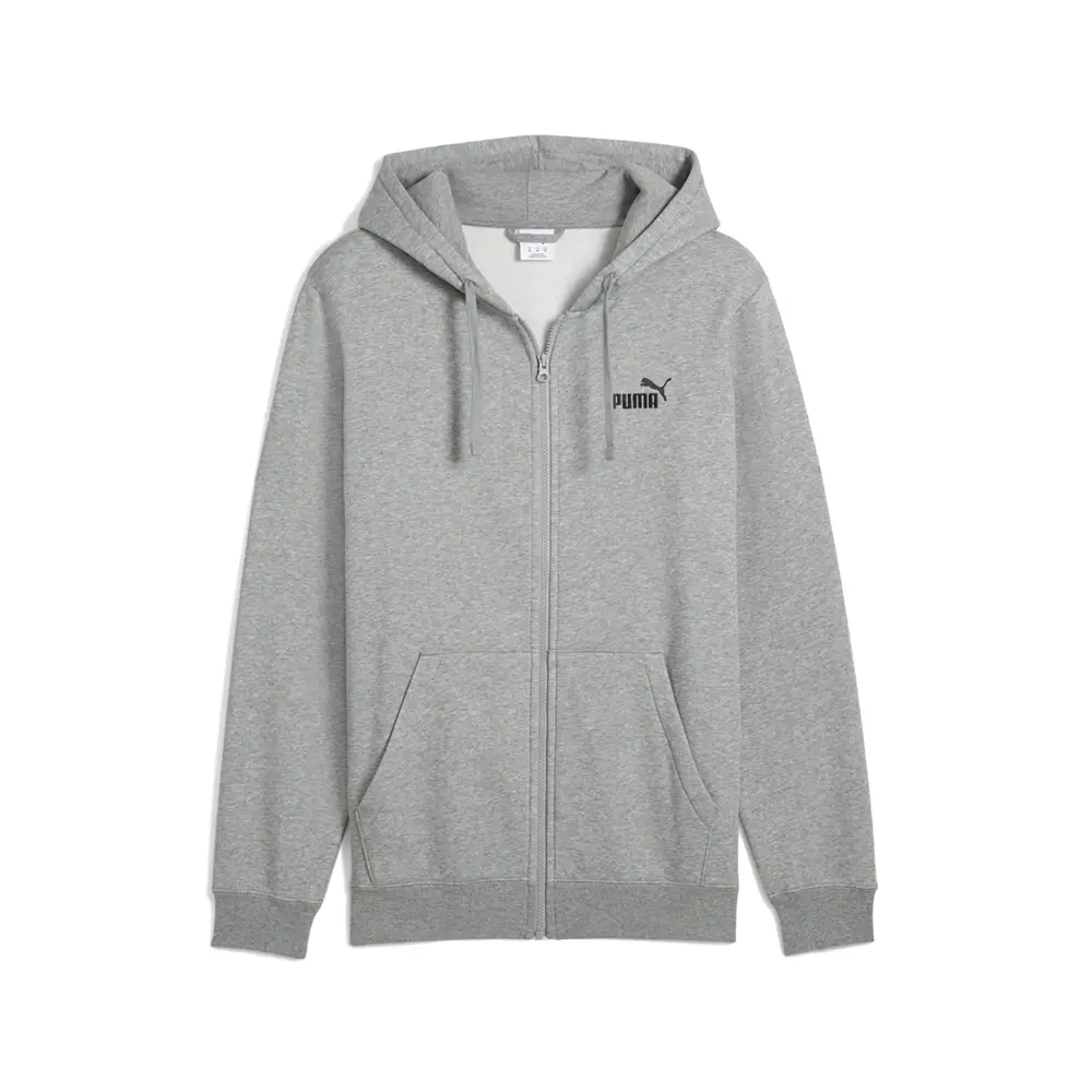 PUMA Mens Essentials No. 1 Logo Hoodie Casual Outerwear Casual - Grey