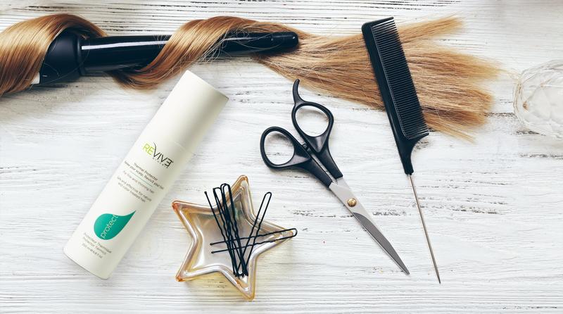 Revive Thermal Hair Protector Spray – UV Hair Protection Spray to Restore Vitality – Paraben Free Heat Protectant Hairspray for Hair Dryer – UV Protectant Spray for Natural & Colored Hair